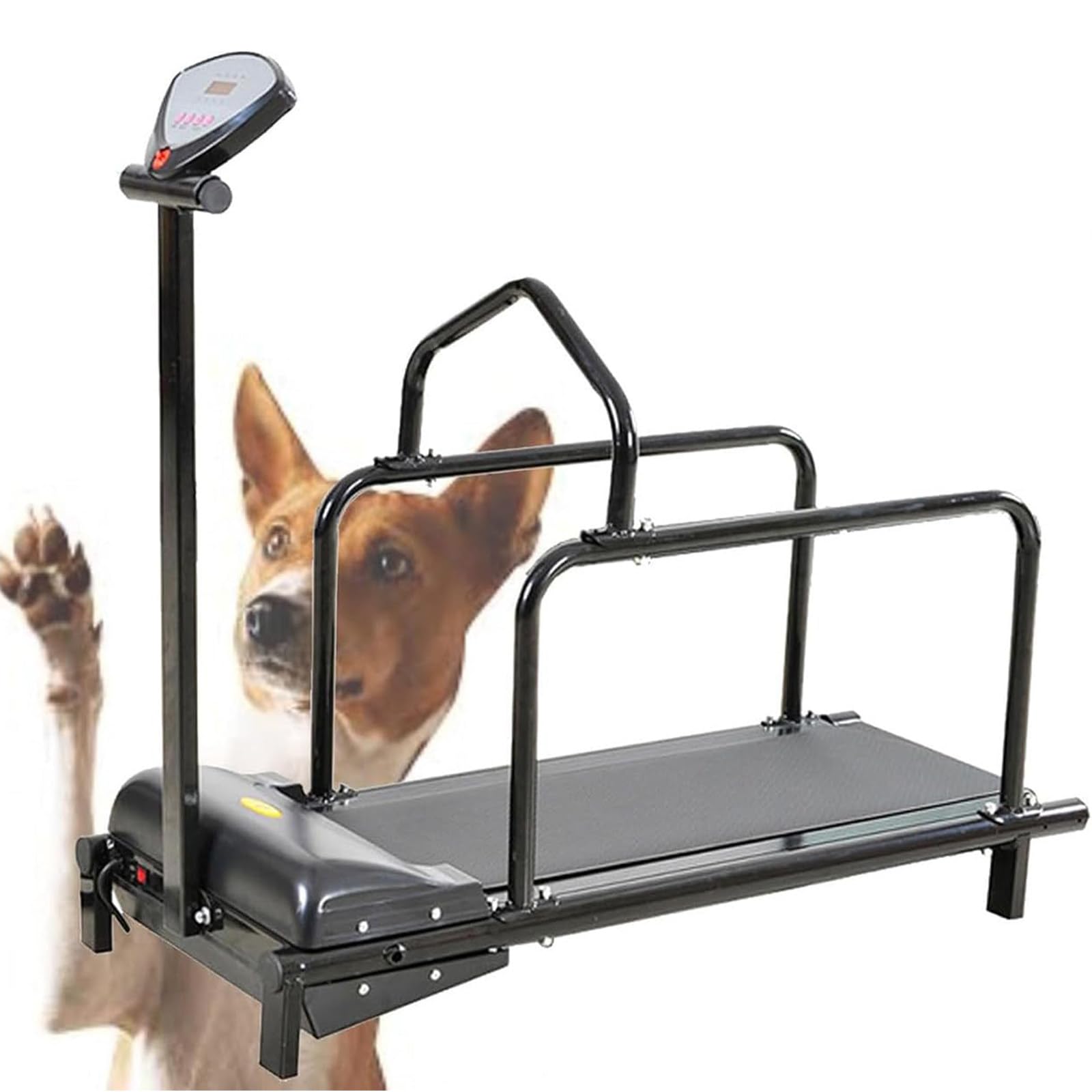 Hundelaufband FüR GroßE Hunde, Hundelaufband,Hundelaufband FüR MittelgroßE Hunde,GeräUschlose Rollen,Mit LCD Display,GewichtskapazitäT 80Kg,Geschwindigkeit 0,8-12 Km/H,Sicherheitsschutz