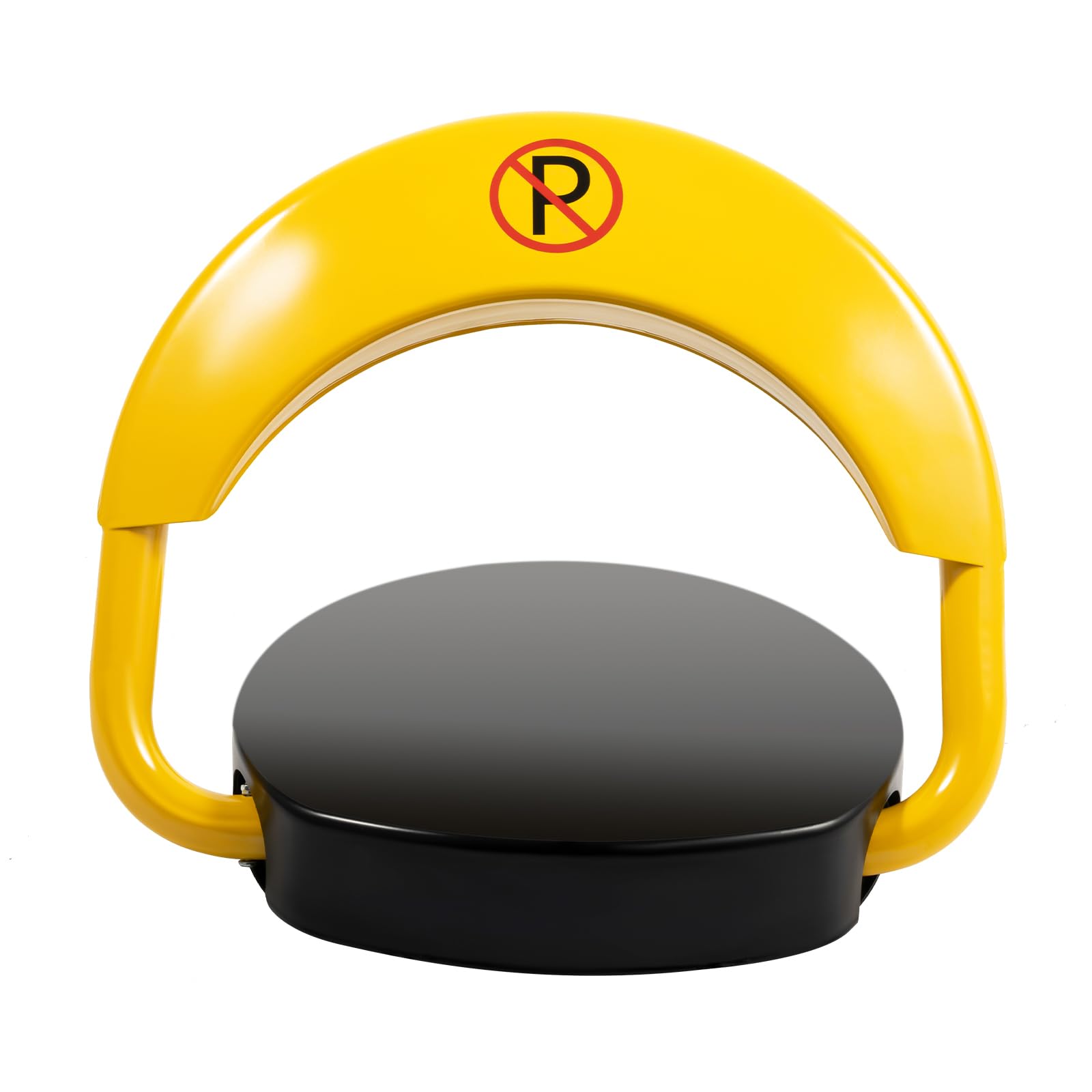 ROMYIX Automatic Parking Lock Waterproof IP67 Folding Automatic Parking Lock with 2 Remote Controls and Key Yellow for Private Parking