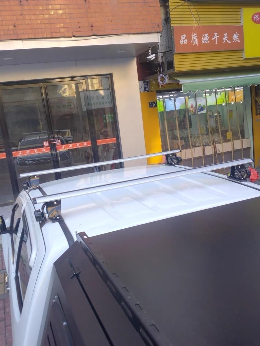 Locked Roof Rack Cross Bars Fits for Tundra 2007-2021 Without roof Side Rails Adjustable Aluminum Roof Rails Crossbars Luggage Cargo Carrier