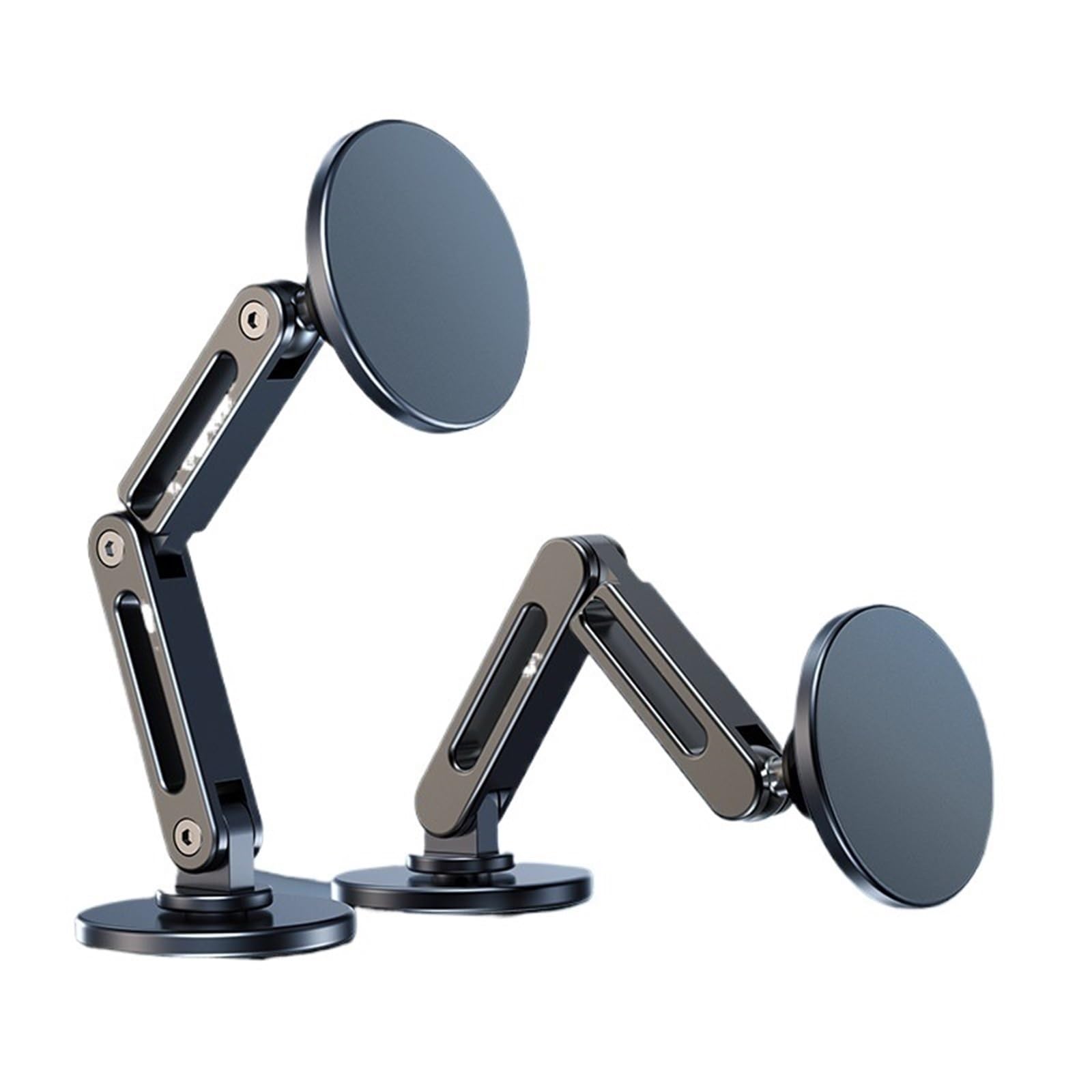 para Xiaomi Universal In Car Mount Soporte Magnético para Automóvil Aleación 360 Rotación Soporte Plegable Soporte Móvil Coche(Grey)