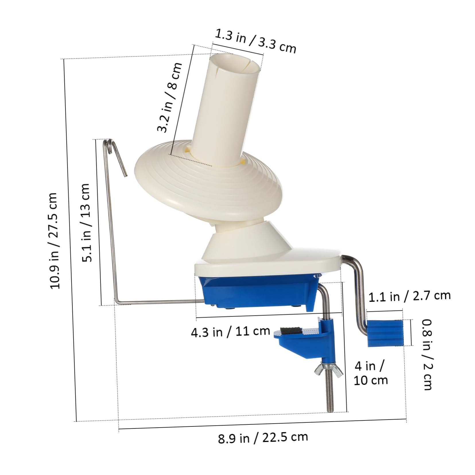 ARTIBETTER Hand Winding Machine Yarn Winder for Knitting Yarn Winder Space-Saving