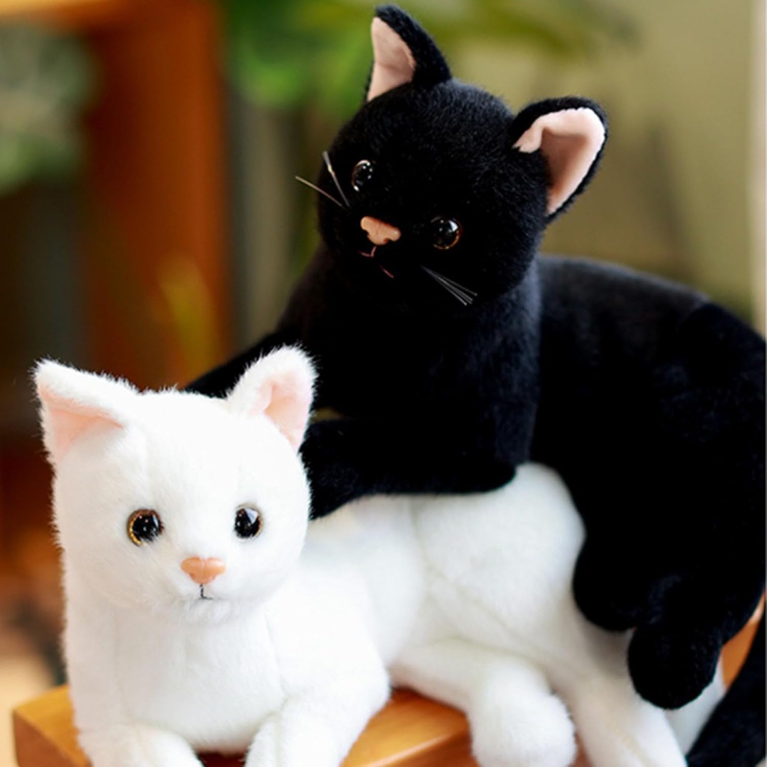Black Cat Plush Soft Plush Cat Toy, 12 inch Realistic Black Cat Stuffed Animal Gifts for Boys and Girls (Black) - Image 3