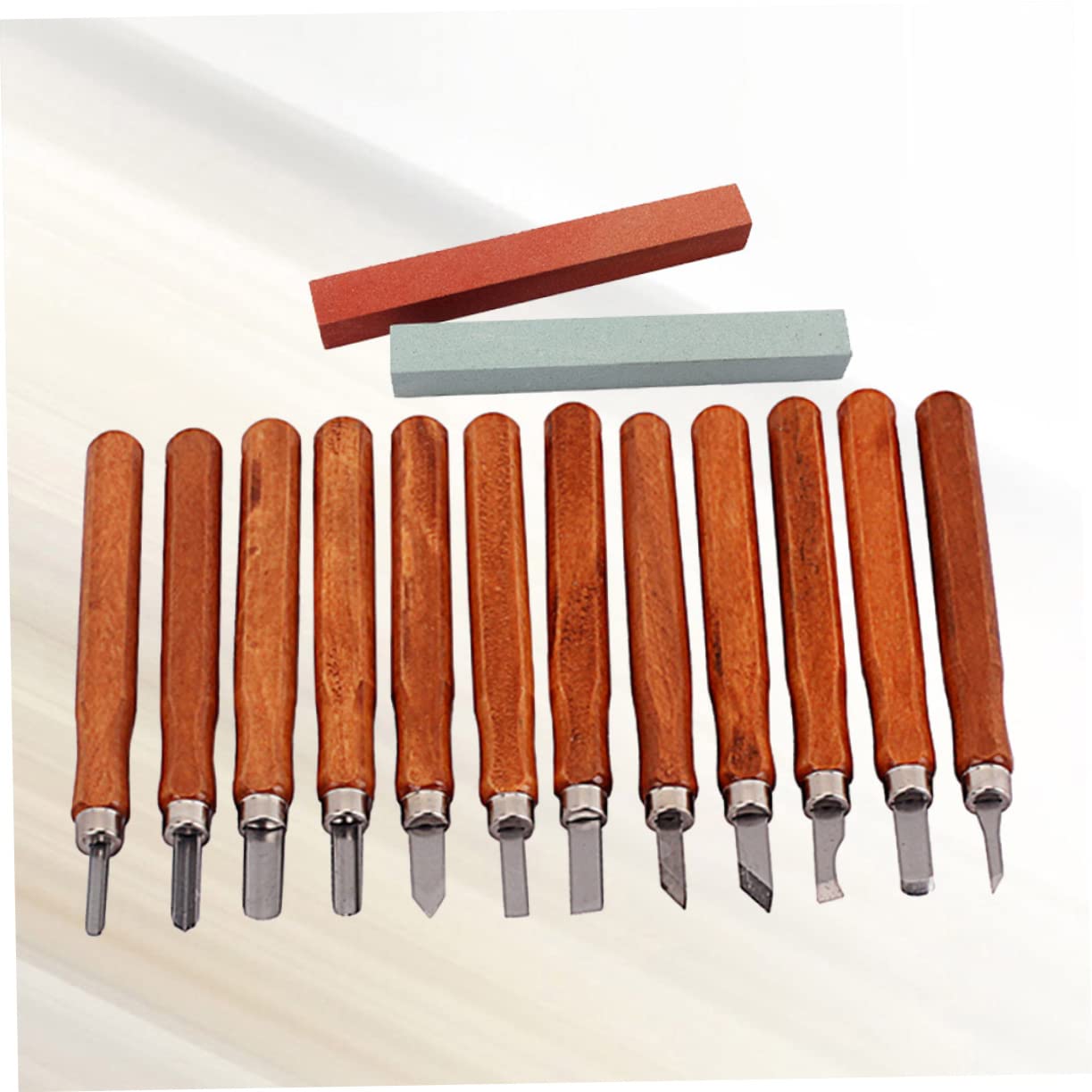 Mikinona Set Di 12 Strumenti Per La Riparazione Di Chitarre Pietre Abrasive Per La Manutenzione Di Chitarre Acustiche Accessori Artigianali
