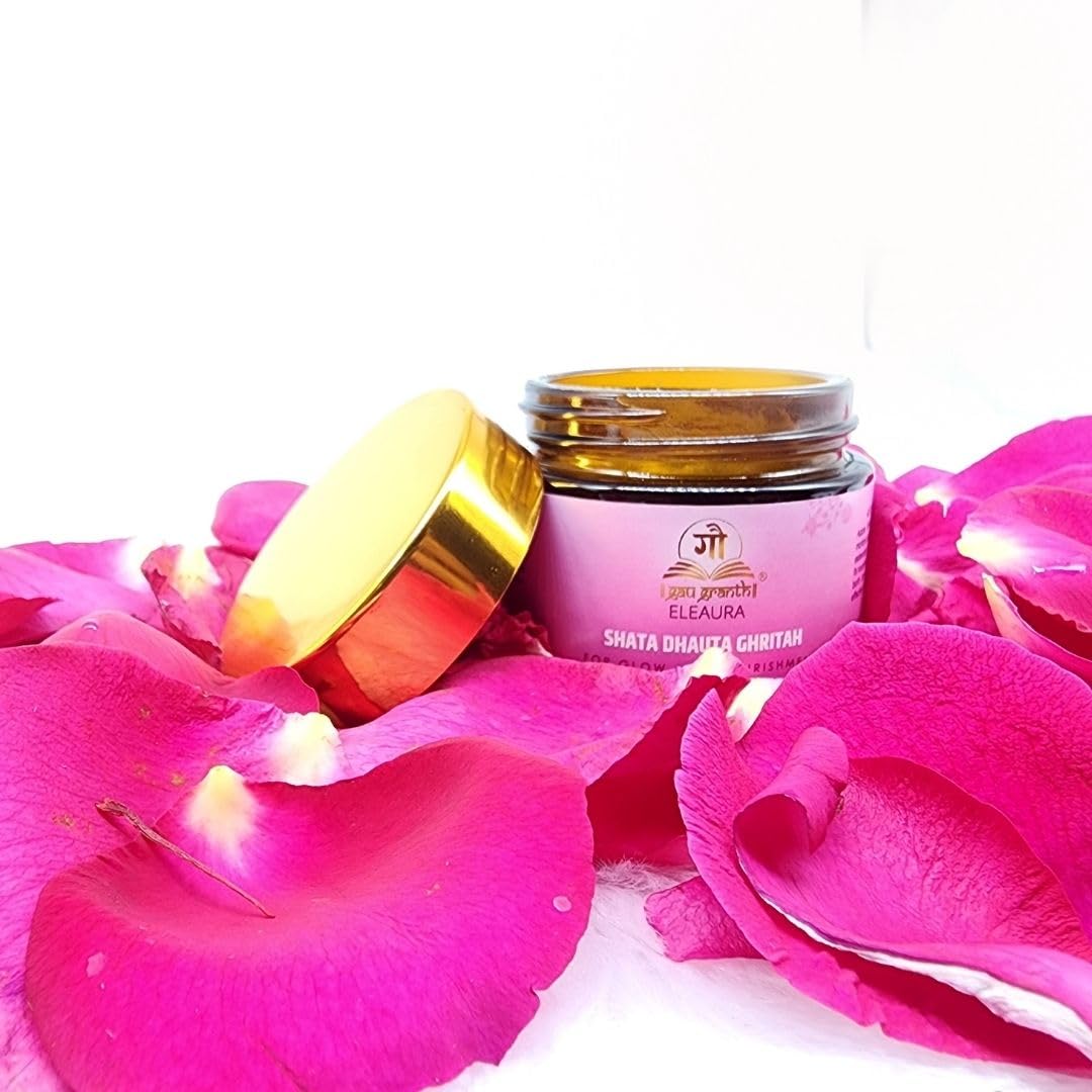 cow ved Shata Dhauta Ghritah Skin Cream 100 Times Washed Ghee With Coconut Water And Kesar Natural Desi Ghee Skin Moisturizer (80)