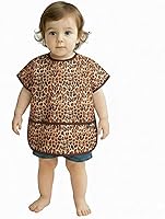 Vista 20 de Plie Short Sleeve Waterproof Bib for Toddlers – Easy Clean Feeding Apron for Mealtime, Daycare, Self-Feeding, Lightweight