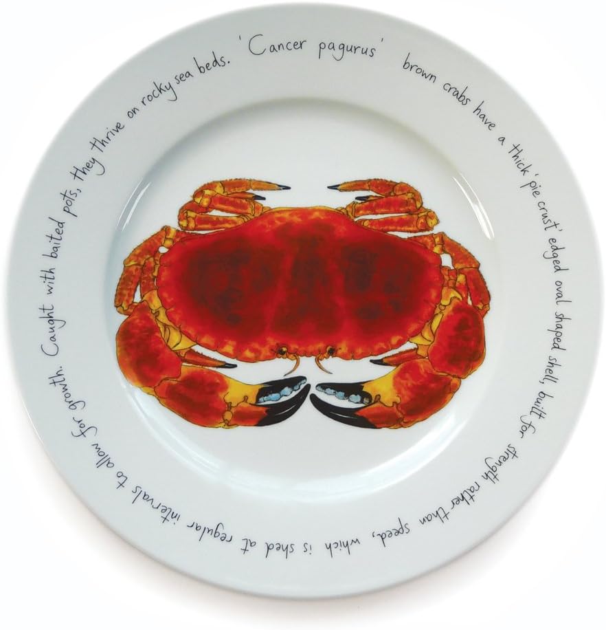 Jersey Pottery Large Presentation Plate - Crab