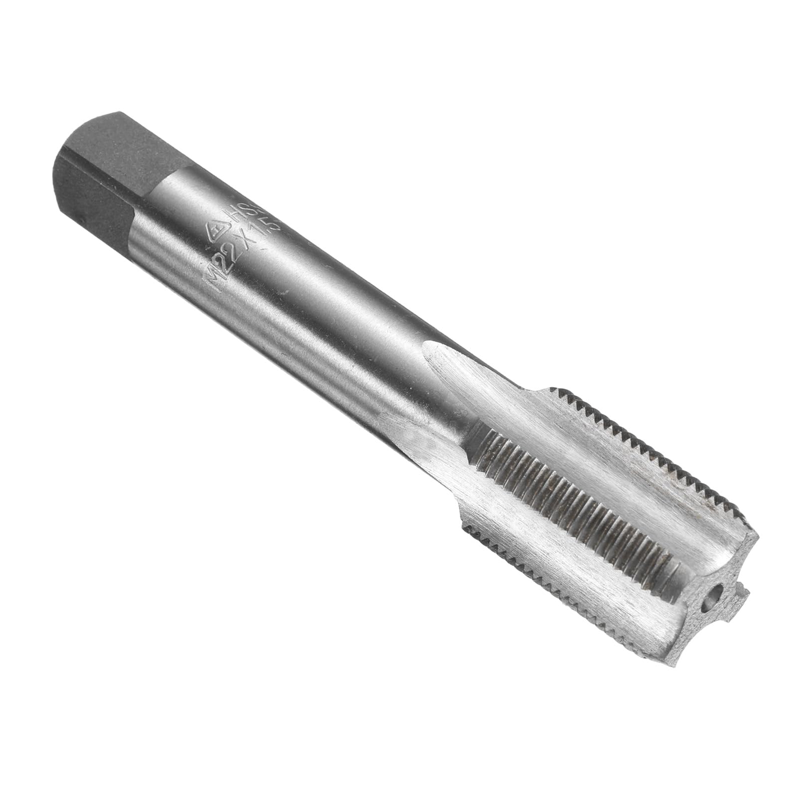 QUARKZMAN Taraud à main M22 x 1.5 H2 Taraud de fond à filetage métrique Style de fond Tarauds en acier rapide HSS6542 Canaux droits Outil de taraudage de vis