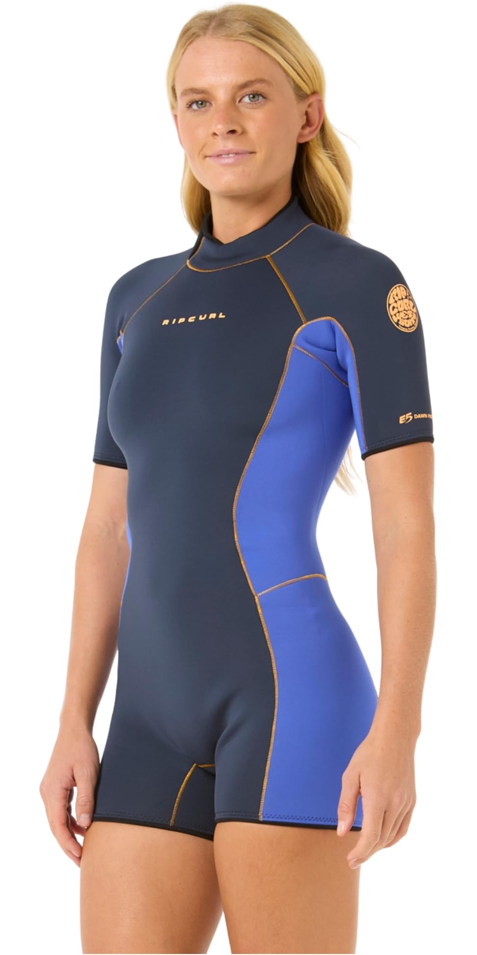 Rip Curl 2025 Frauen Dawn Patrol 2mm Rückenreißverschluss Shorty Neoprenanzug 143WSP - Slate