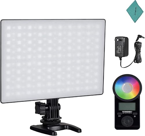 Miniatura 1 de YONGNUO YN300 Air II Panel de luz de video LED RGB 3200K-5600K lámpara de relleno de fotografía 10 efectos de iluminación CRI 95+ con control remoto