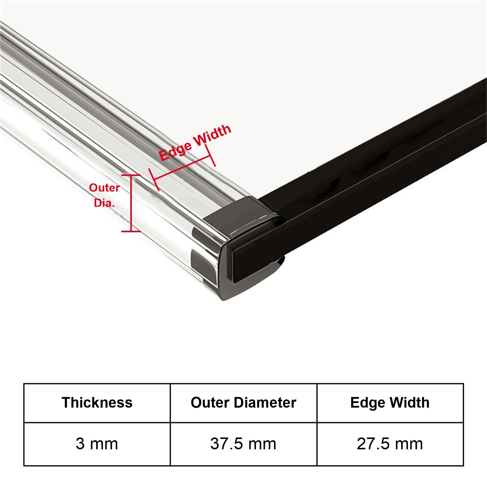 Klarer U-FöRmiger Glaskantenschutz,Transparenter U-FöRm Eckenschutz,Einfach Zu Schneiden,Hochflexibel,Geeignet FüR Glastische,Regale,TüRen,Fenster Und HolzmöBel