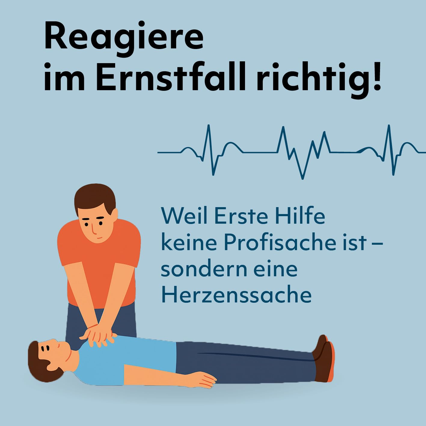 Audio-Reanimations-Anleitung 4er Set | Klare Schritt-für-Schritt Sprachanweisungen im Notfall, sofort startklar | Ohne App, ohne Handy, ohne Internet