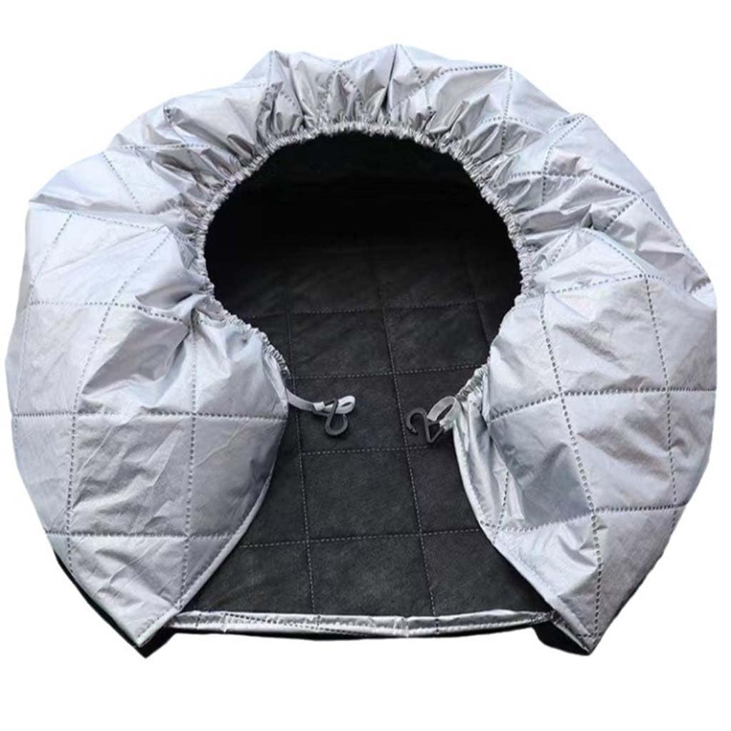 4 Pièces Housses De Pneus pour VW Golf Sportsvan 2015-2025, Anti UV Imperméable Couvre Pneus De Voiture Housses Roue Secours Accessoire