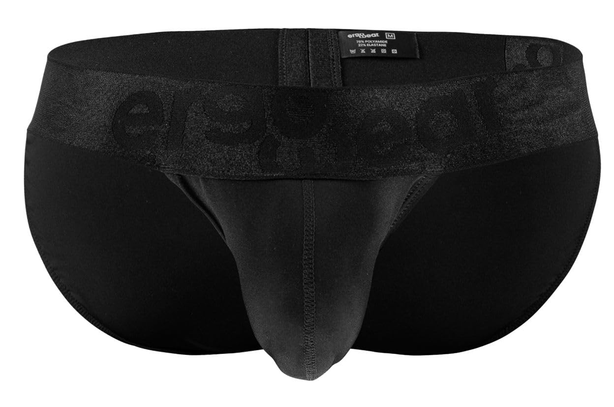 Ergowear Men's Black Underwear, Max Bold Tanga Brief, Size L, Pack Of 1