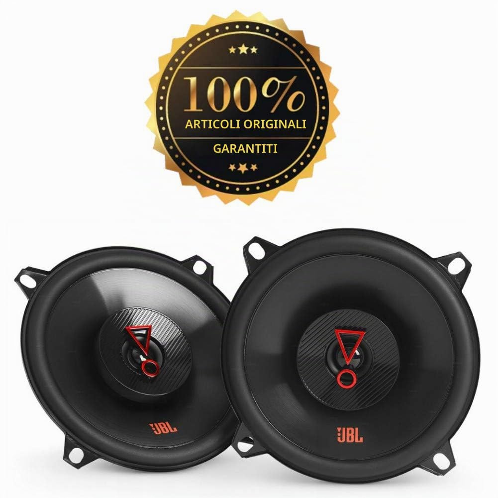2 altoparlanti compatibile con JBL STAGE3 527 coassiali 2 vie da 5,25" 13,00 cm 130 mm 40 watt rms e 200 watt max 3 ohm 91 db spl auto neri, a coppia