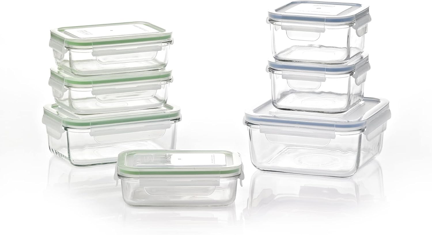 GLASSLOCK 14 Piece Oven, Freezer, and Microwave Safe