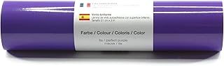 Lámina de plotter autoadhesiva lámina de vinilo 21 cm x 3 m brillo 39 colores a elegir, Glänzend L-Serie:Lila