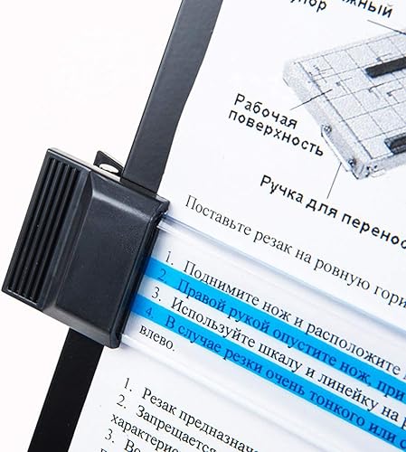 Miniatura 4 de ShellKingdom Soporte para libro de documentos de escritorio con 7 posiciones ajustables de fácil visión, 11.8 x 9 pulgadas (negro)