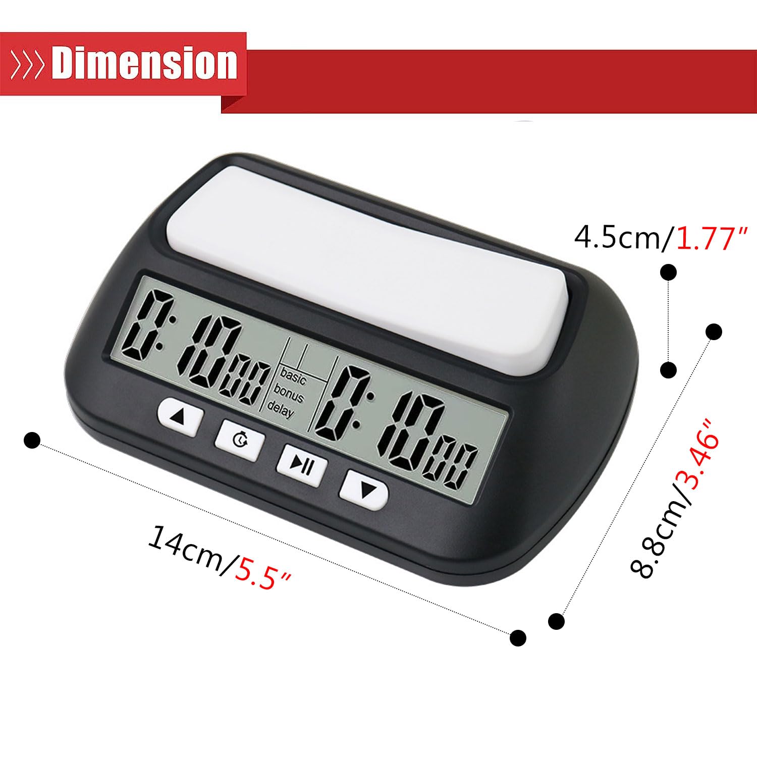 Amazon.co.jp: プロフェッショナルデジタルチェスクロックタイマー 多