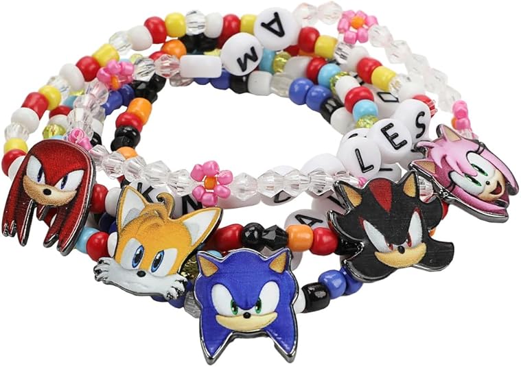 Bioworld Sonic Set 4 Magliette Ragazzo, Personaggi E Kanji, 100% Cotone, Ufficiale, Taglie Da Bambino