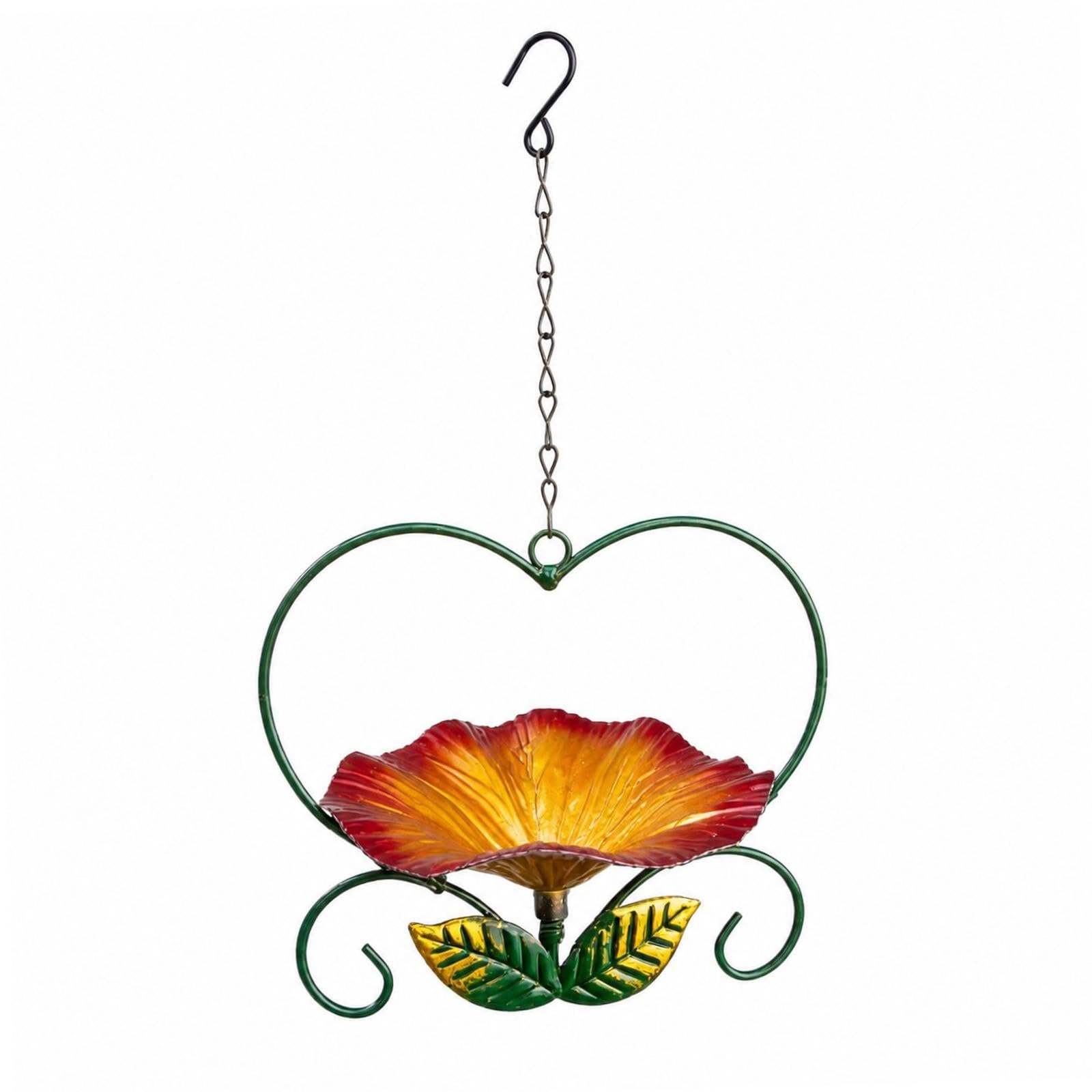 Hanging Bird Bath Easy to Hang Versatile Birdbath for Patio Outside Backyard Red|Home & Garden| Yard, Garden & Outdoor Living| Bird & Wildlife Accessories| Birdbaths-image-47