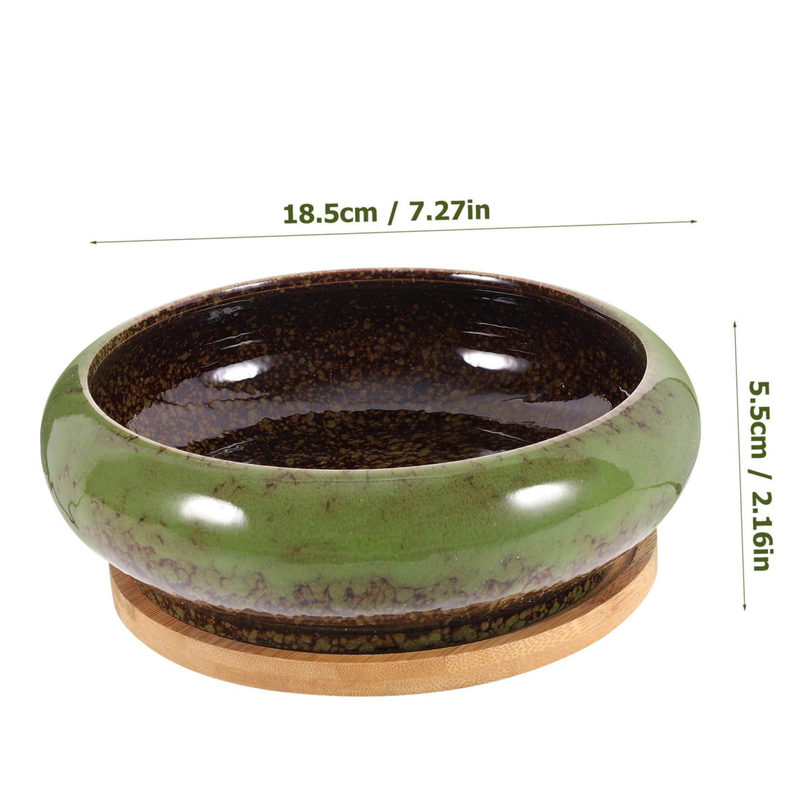 Kisangel 4 Ensembles Pot De Pépinière Poubelle Titulaire des Stands Plantes D'intérieur Maison Bonsaï Décor Soutien Planteur Terre Cuite Pot De Jardinière Succulent Artificiel Céramique