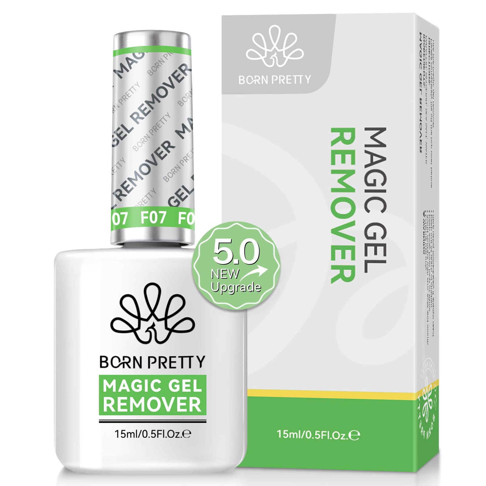 BORN PRETTY ジェルネイル リムーバー 除光液 15ml マジック ジェルネイル オフ ネイルリムーバー 簡単・迅速 ピールオフジェル セルフネイル ジェルネイルオフ gel nail remover