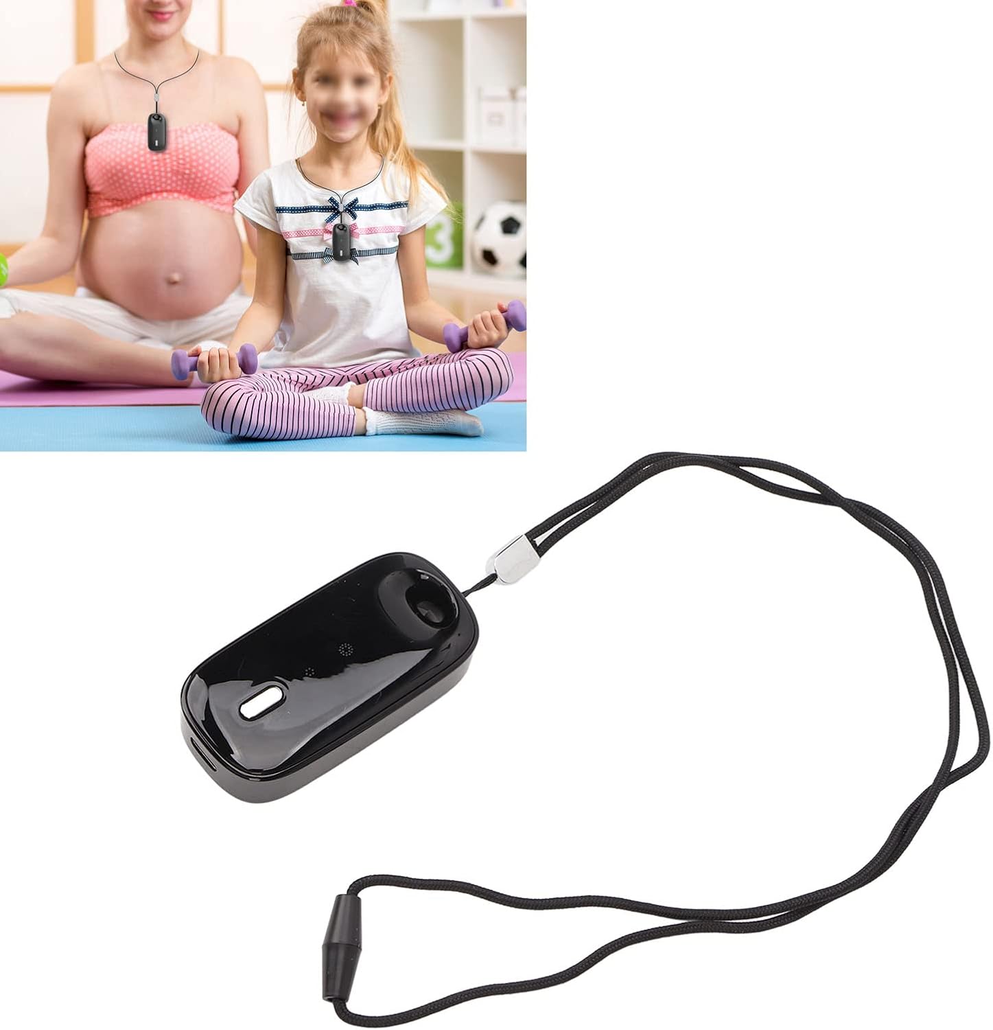 Air Necklace, Rechargeable Mini Low Noise Air Purifiers, Portable Travel Size Negative Ion Air Cleaner for Adults and Kids, Home Travel, Running, Fitness (1#)