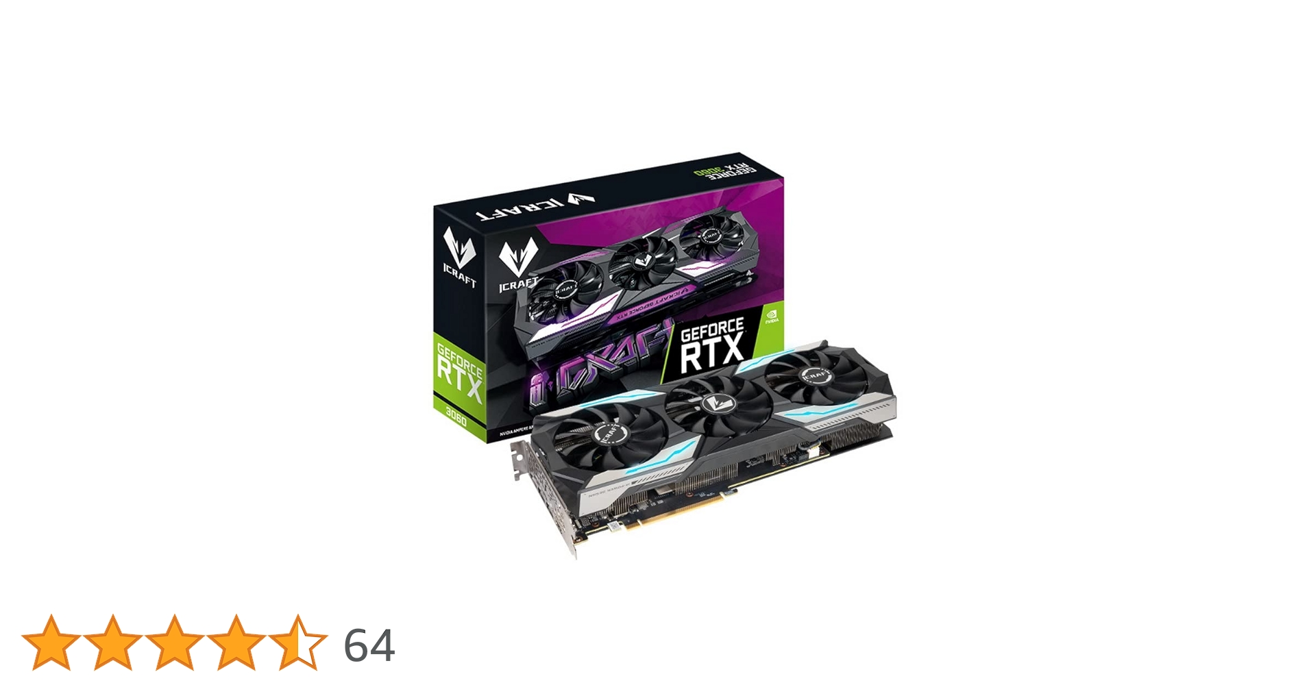 グラフィックボード・グラボ・ビデオカード MAXSUN RTX3060 12G iCraft OC Amazon | maxsun GeForce RTX 3060 iCraft OC Edtion 12G GDDR6