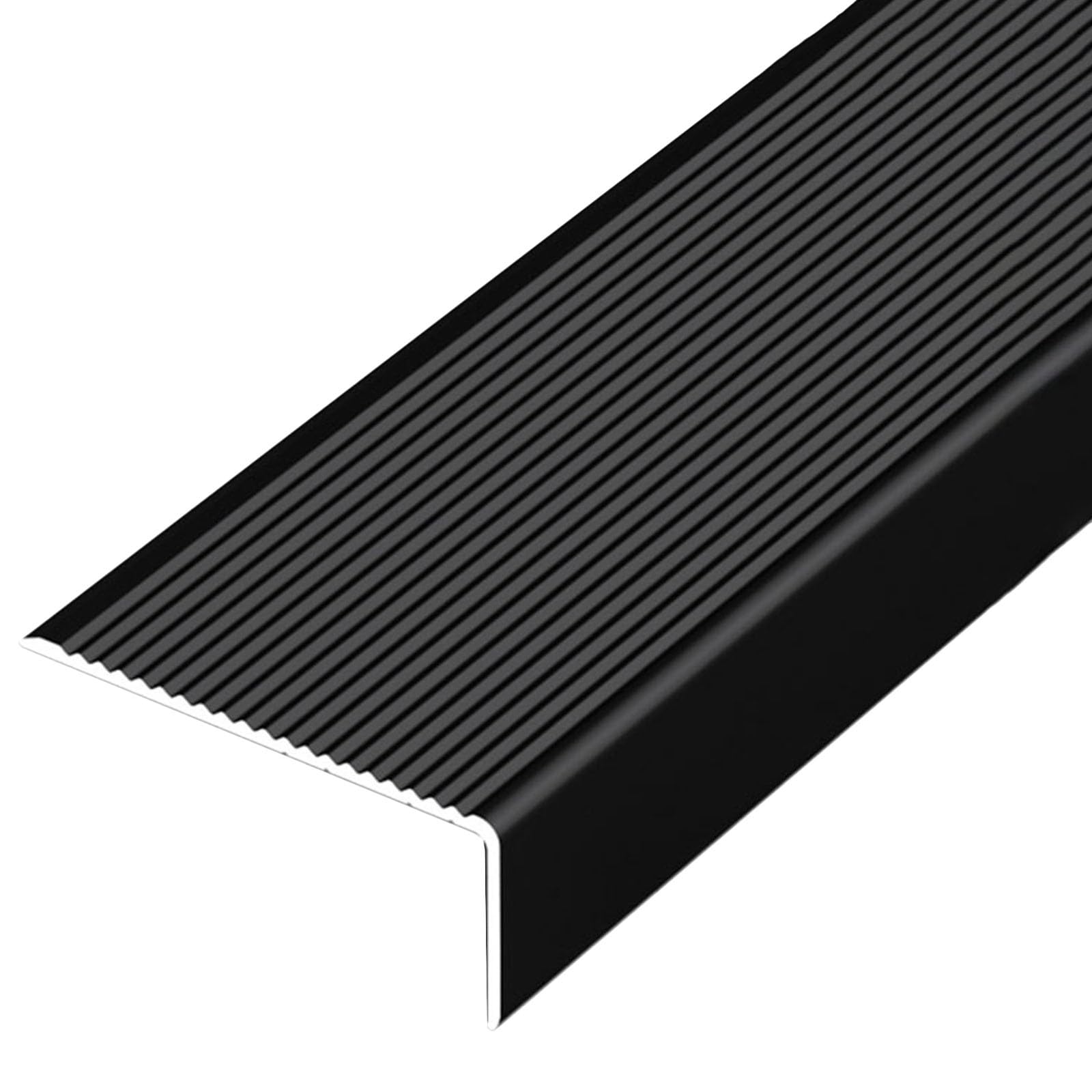 Perfil de Borde Protección Escalón 1 Paquete De Borde De Punta De Escalera 7 10 CM De Ancho Negro, Protectores De Borde De Escalera Para Interiores Y Exteriores Protector De Peldaños Antideslizante, M