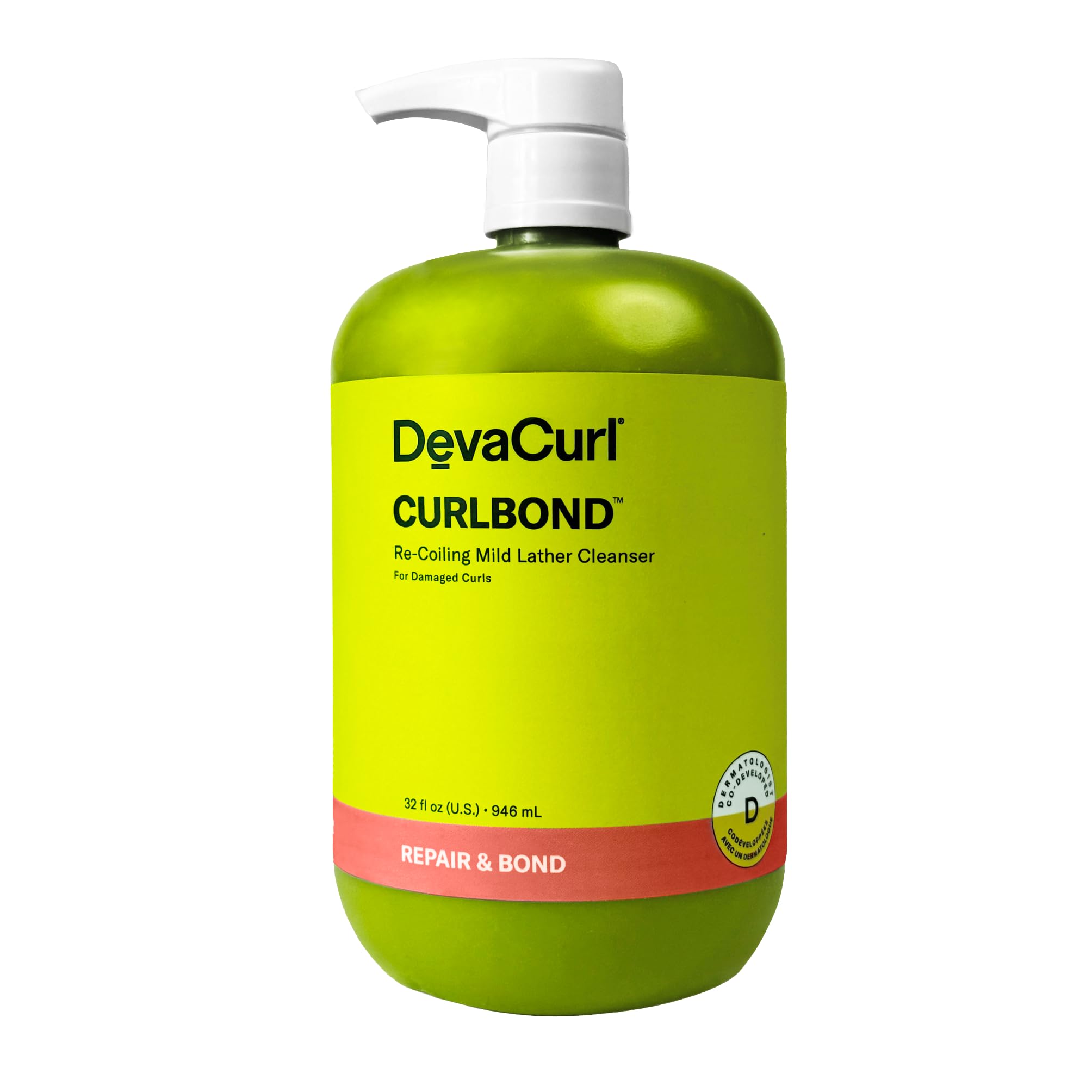 DevaCurl CurlBond Re-Coiling Mild Lather Cleanser, Cozy Getaway, 32 fl. oz.