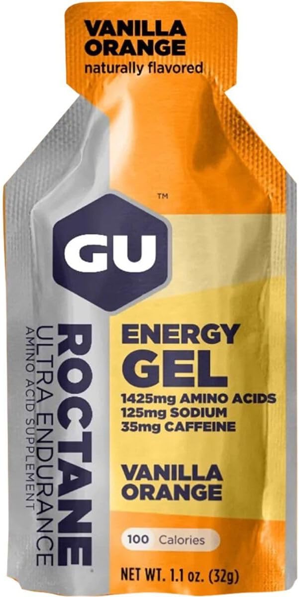 GU Roctane Energy Gel - 24 Pack Vanilla Orange, One Size