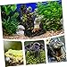 BESPORTBLE Artificial Plant Decor for Reptiles Realistic Branch with Leaves for Fish Tanks Bearded Dragon Leopard Gecko Accessories Long Durable Easy to Use