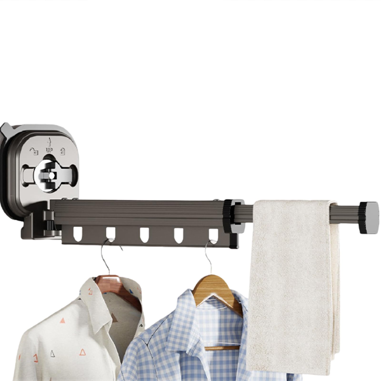 GLDYTVF Foldable Shower Curtain Rod Waterproof Telescopic Rod for Bathroom Adjustable & Durable Easy Installation Space Saving Design Perfect for Home Use