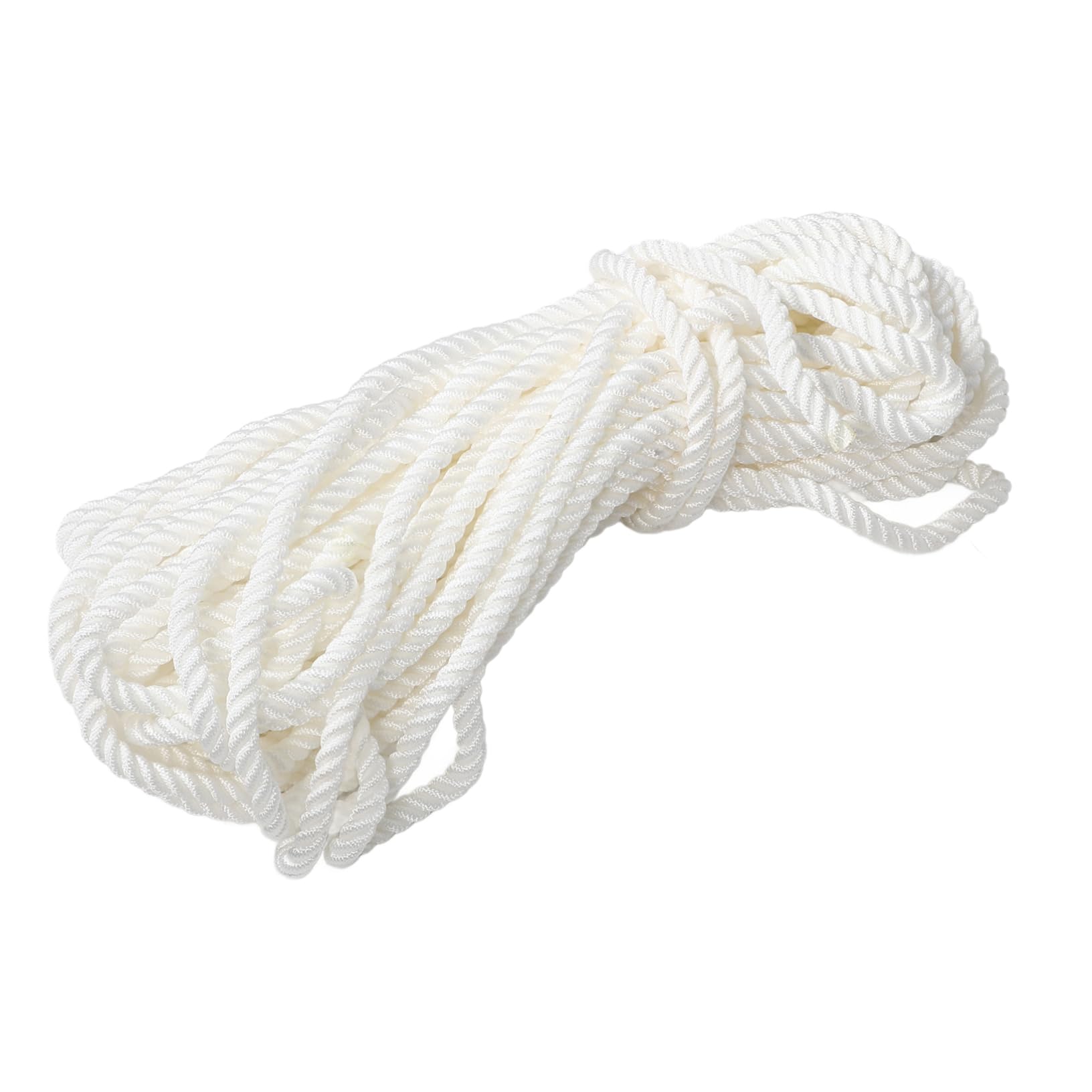 BESPORTBLE Corde D’ en Nylon 12mm Blanc pour Bateau, Ligne D’ancrage Stable, Résistante aux Environnements Marins, et Mouillage