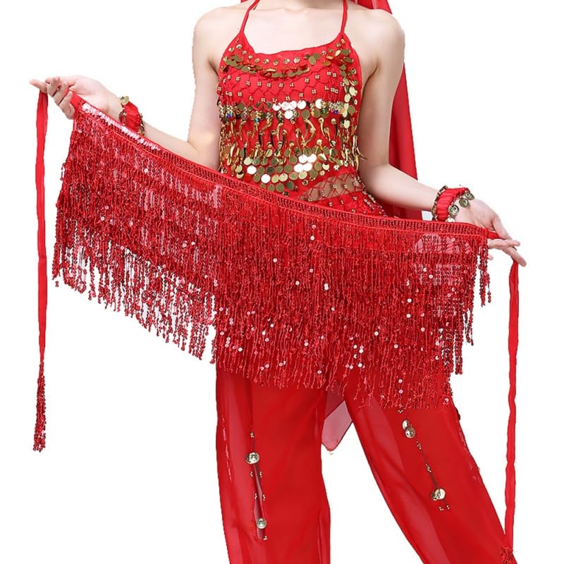 Sciarpa for anca di danza del ventre in nylon spandex