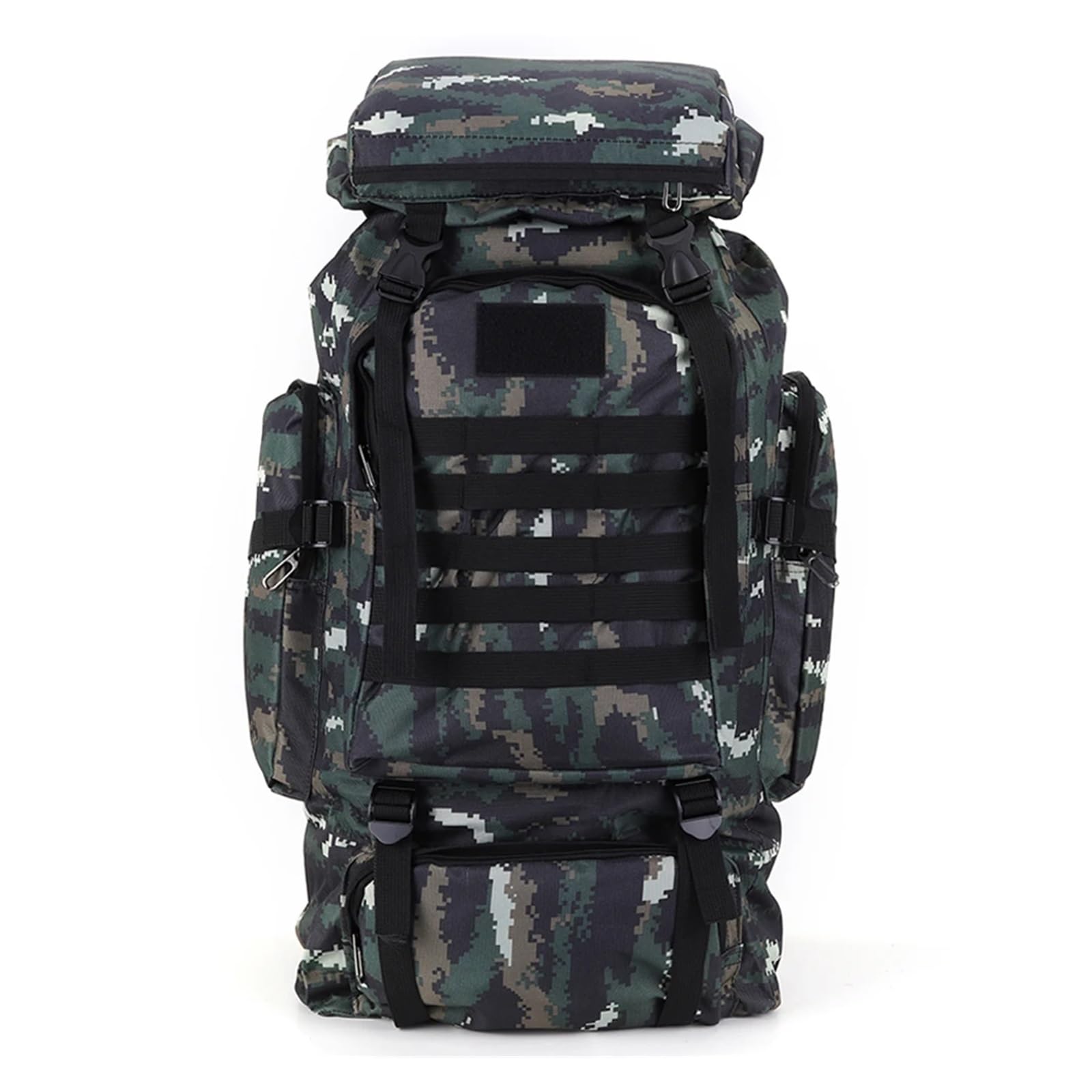 Reiserucksack 80L Bergsteigen Rucksack 600D Oxford Tuch Trekking Rucksack Mehrere Taschen Bergsteigen Rucksack Reise Zubehör(Green)