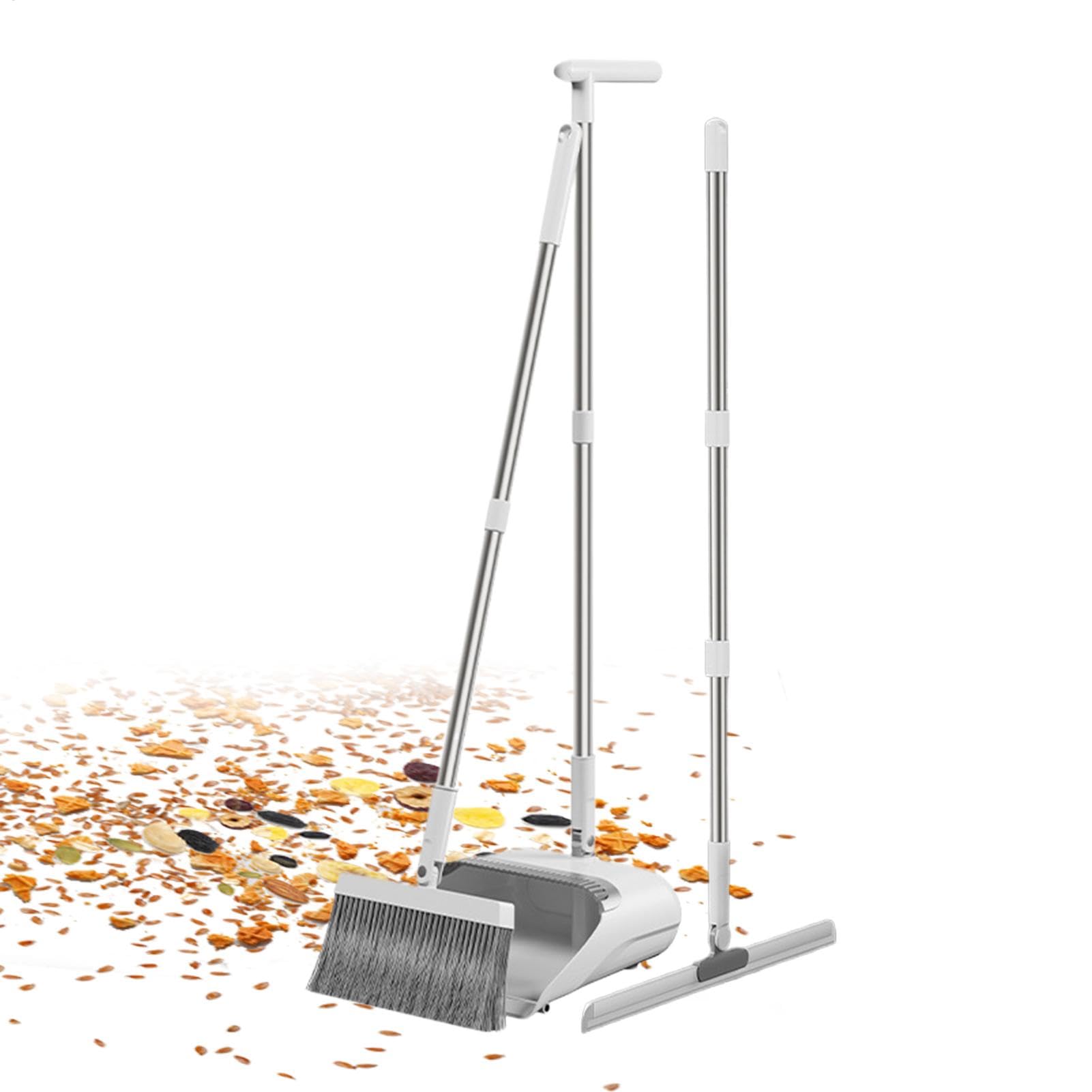 Besen und Kehrschaufel-Set für Zuhause Mit Kehrschaufel Zähnen Flexibel