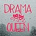 Produktbild CECILIAPATER Drama Queen, Auto-Aufkleber, Fenster-Aufkleber, Autoaufkleber, Autoaufkleber, Stoßstangen-Aufkleber, Dramamasken, Theater-Masken, Thespian-Geschenk