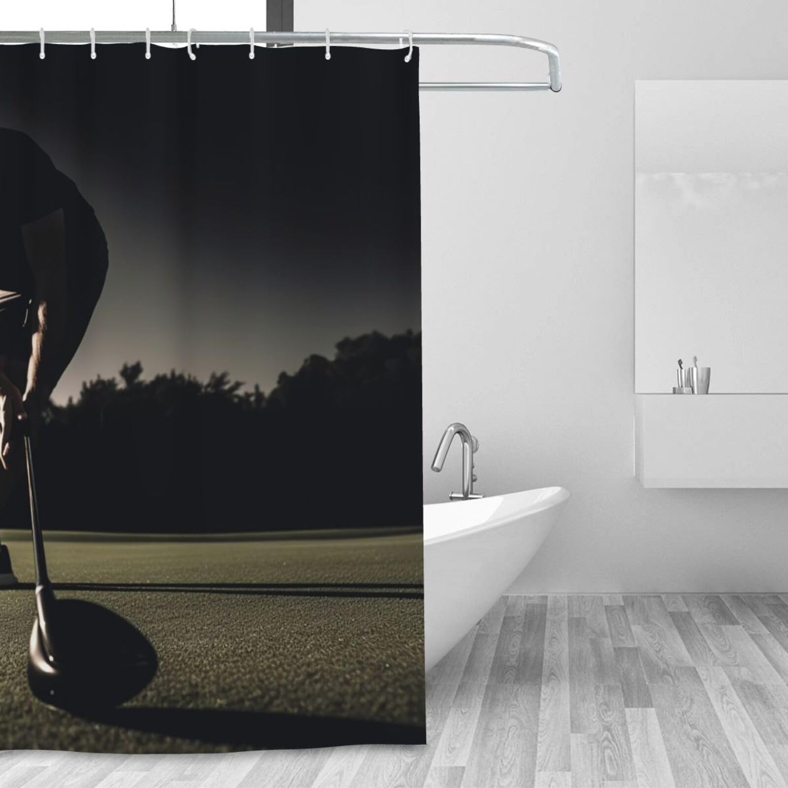Rideau de douche d'hiver idéal pour la salle de bain des passionnés de fitness