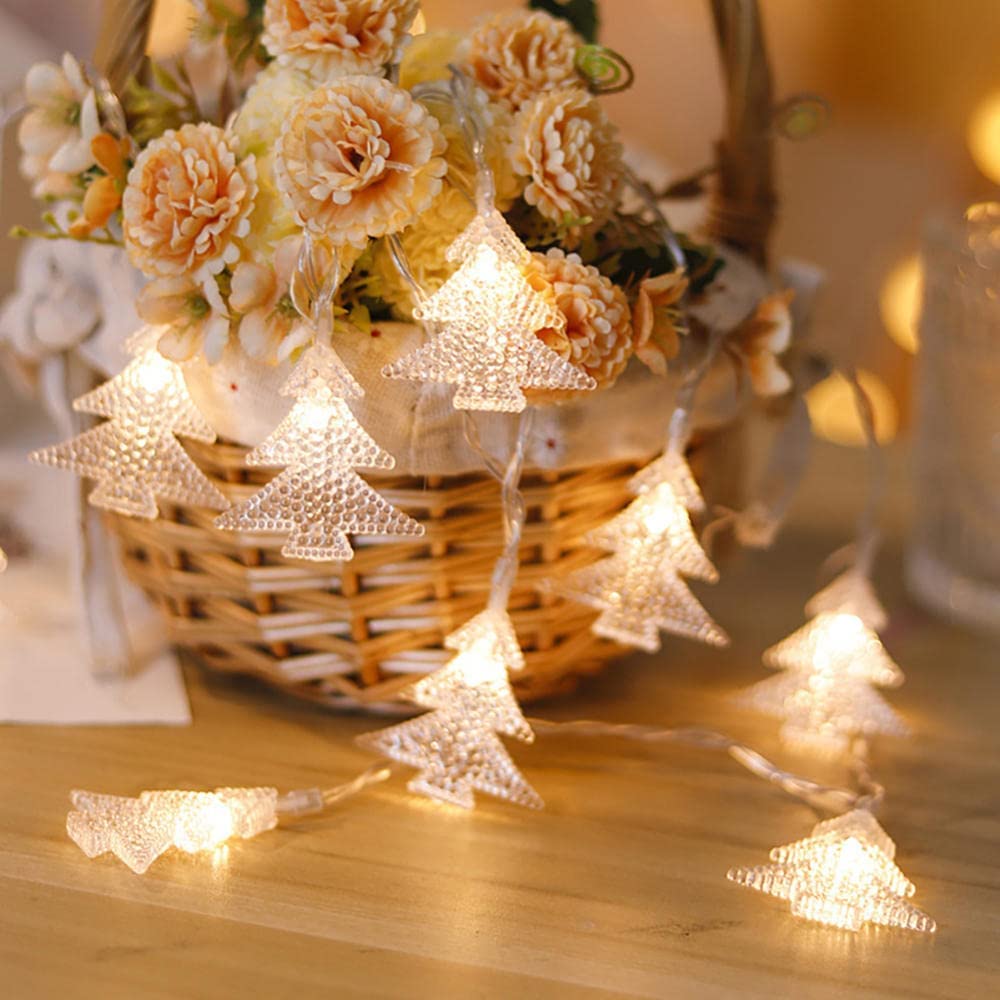 Lichterketten, Lichterkette for den Weihnachtsbaum, LED-Lichterkette(Warm White,32.8FT(80LED))