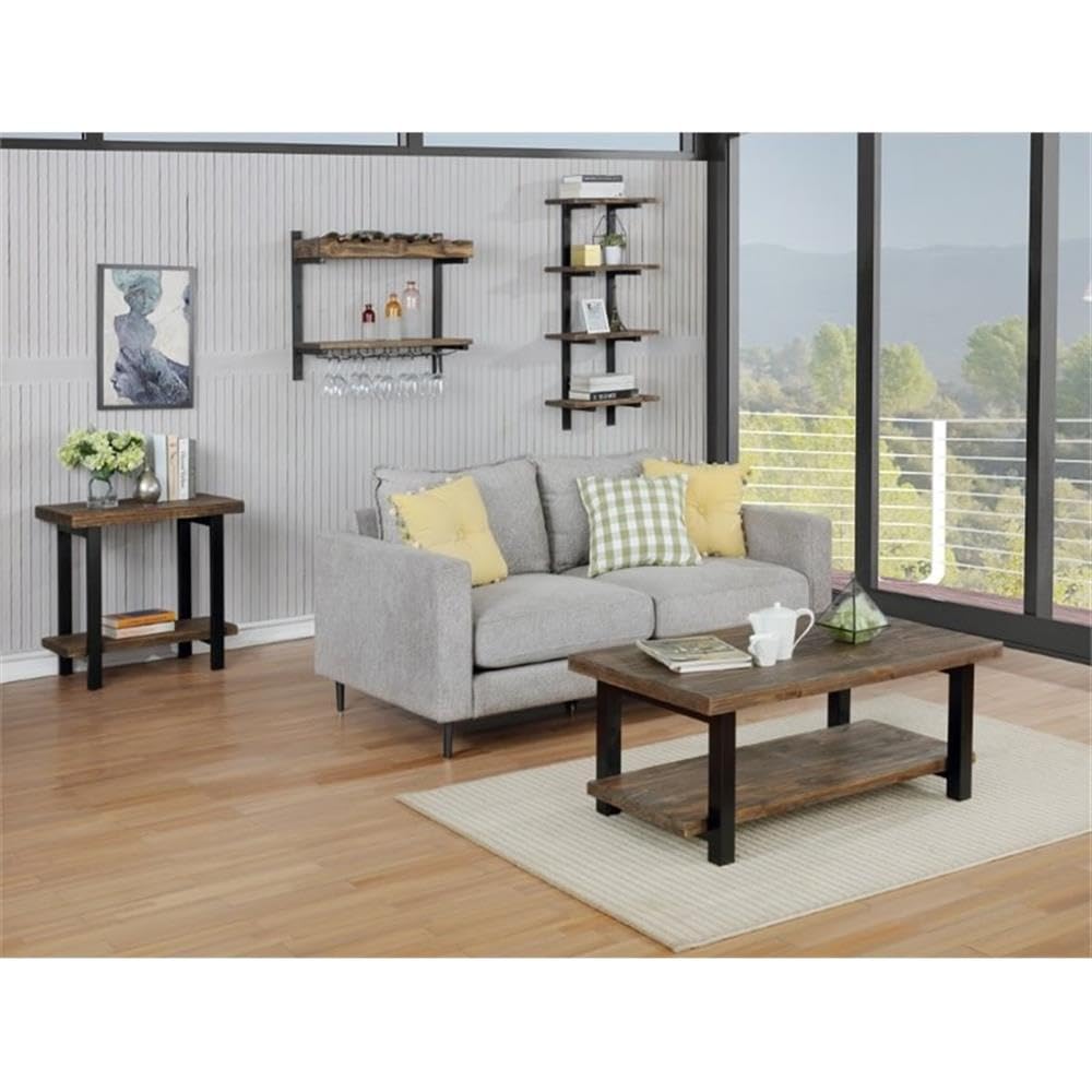 Muebles Bolton Pomona Escritorio Pequeño De Metal Y Madera