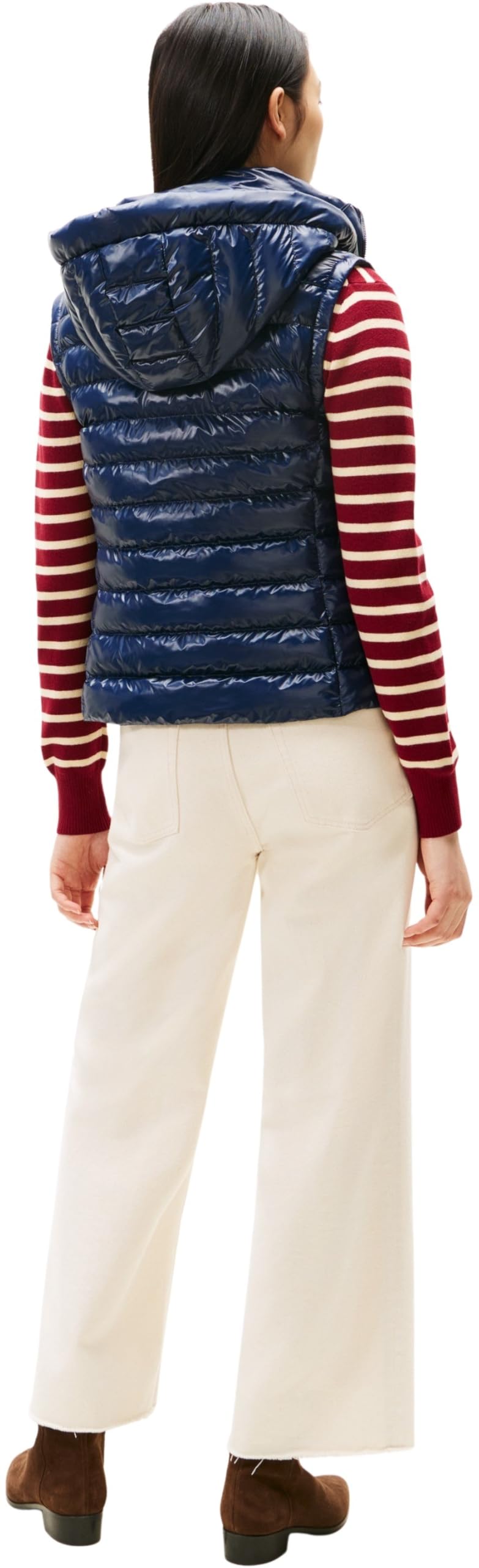 Tommy Hilfiger Donna Gilet Padded Slim con Cappuccio