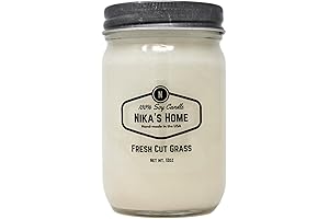 Nika's Home Fresh Cut Grass Soy Candle: A Refreshing Scent for Your Home