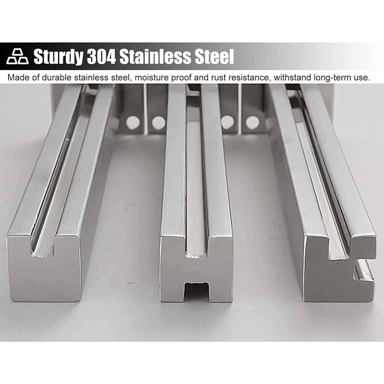 Genérico Barandillas de Vidrio para Exteriores, Ideales para terrazas y Patios. Sistema de balaustres de Acero Inoxidable 304 para Balcones y pasillos Exteriores: Duradero, Elegante y de fácil Instal