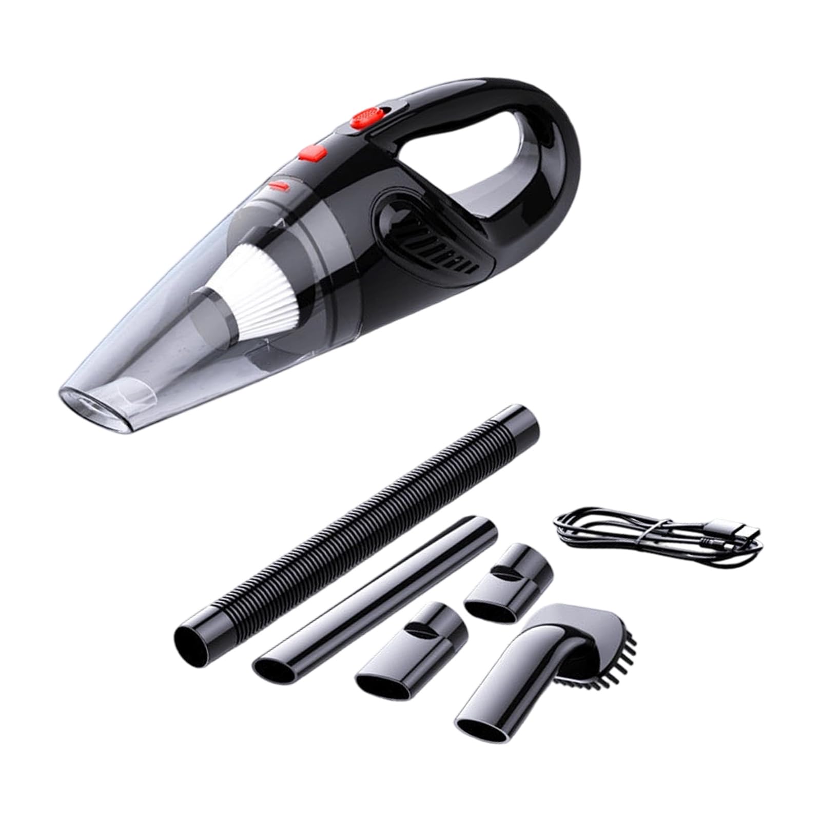 Elnwnnkc Handheld Vacuum Cleaners Quiet Operations Small Filter Rechargeable Cleaning Machine for Car Portable Design Handheld Car Vacuum