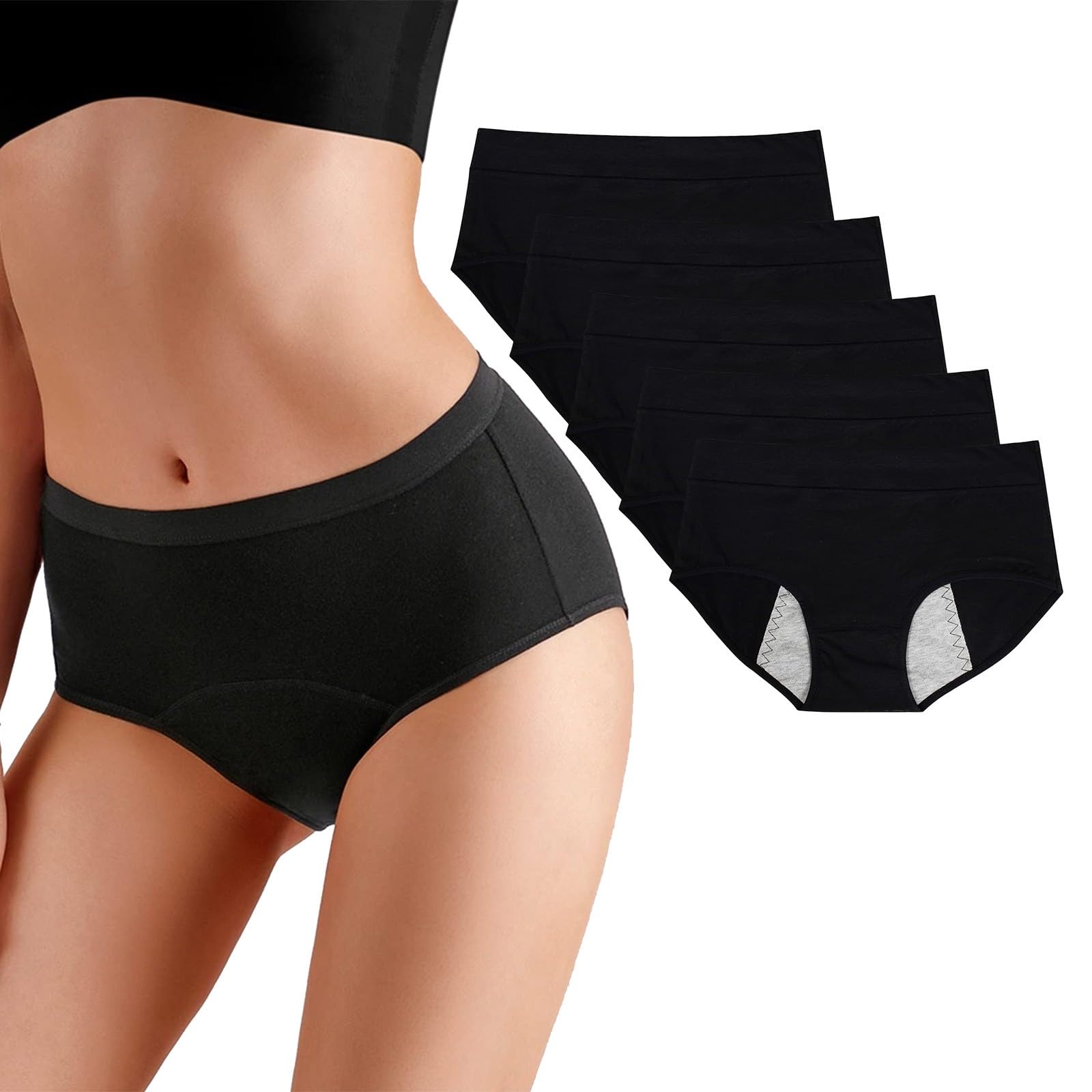 Genérico Bikini Menstrual Mujer Prueba de Fugas Menstrual Bikini Absorbentes Cómodas y Suaves Biquini Baño Adolescentes Bikinis Postparto Bragas para Bañarse Braguitas Regla Período Bañador Traje De Baño