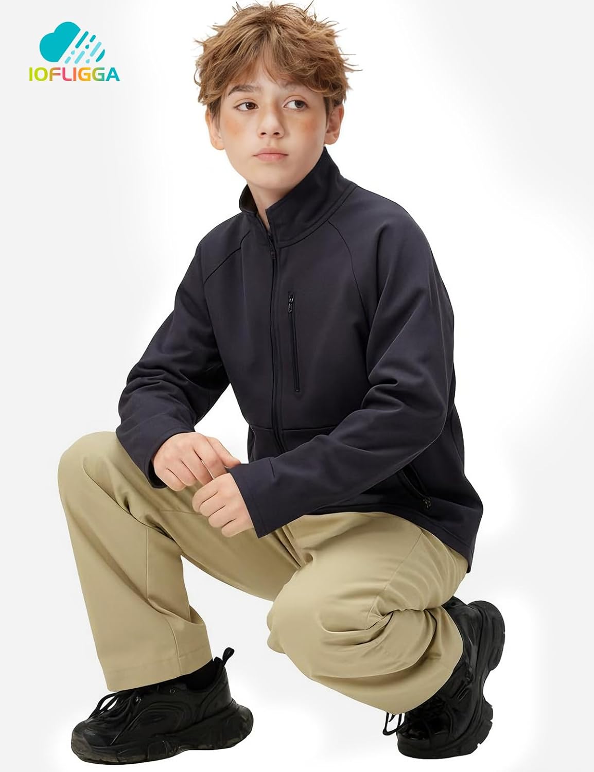 Kids Cargo Pants Waterproof Boys Hiking Outdoor Camping Pants Quick Dry UPF 50+ Toddler Youth Uniform Pants - Image 5