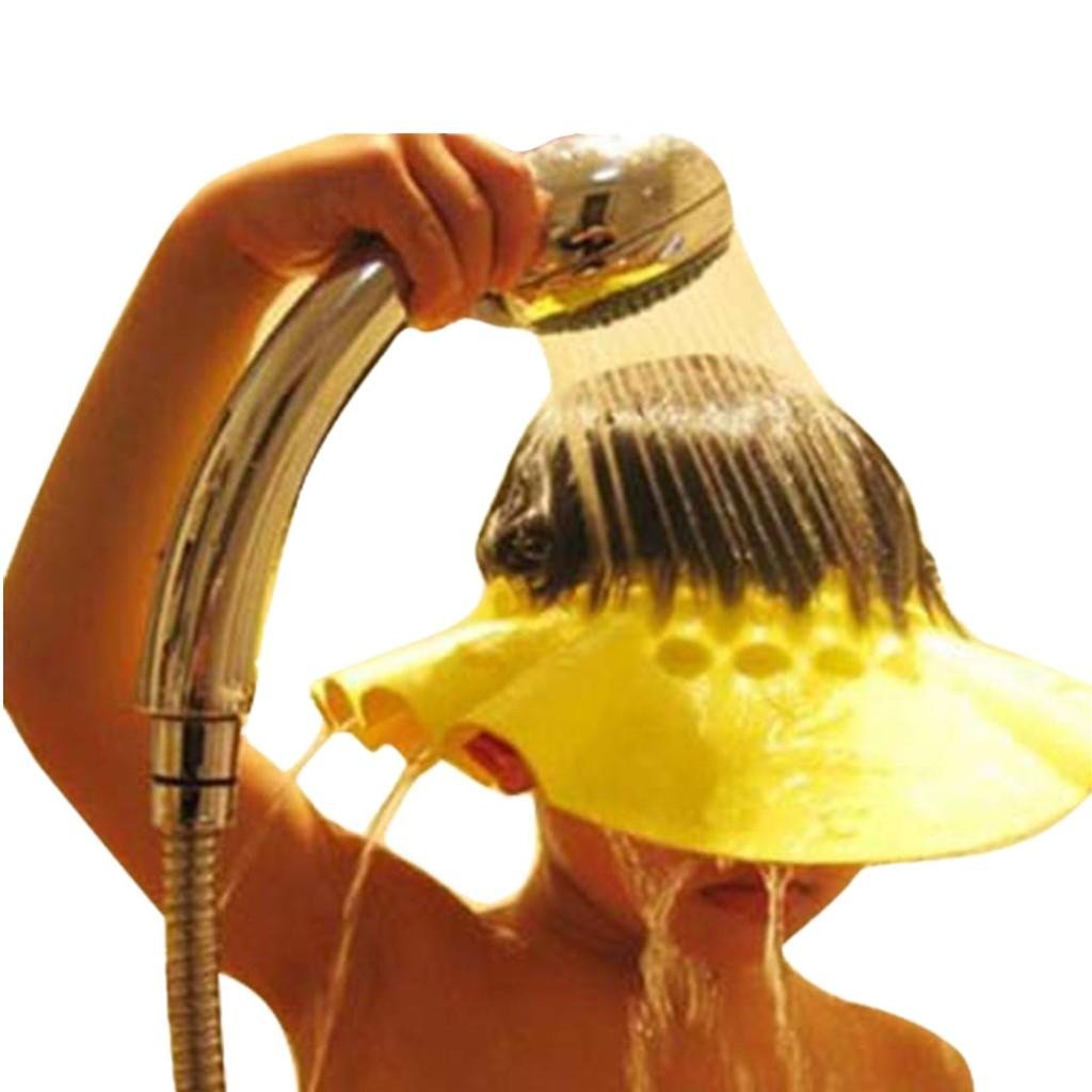 SHOBDWBaby Hats, Safe Shampoo Convenient Shower Bathing Bath Protect Soft Cap Hat for Baby Children Kids