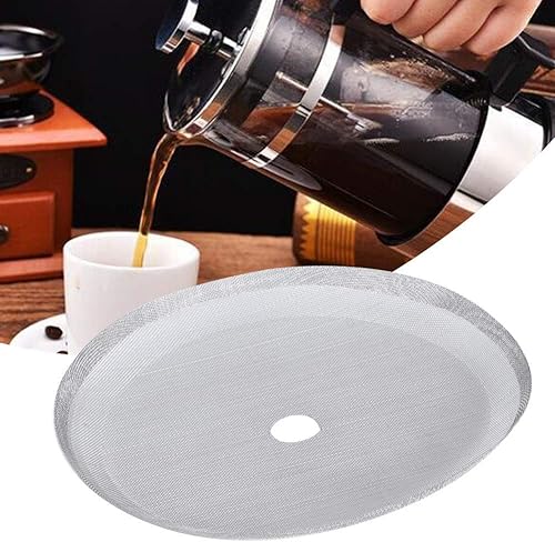 Miniatura 6 de Fdit 5 filtros universales de prensa francesa de acero inoxidable 304 de repuesto para 12 oz / 11.8 fl oz / 4 tazas de prensa francesa para