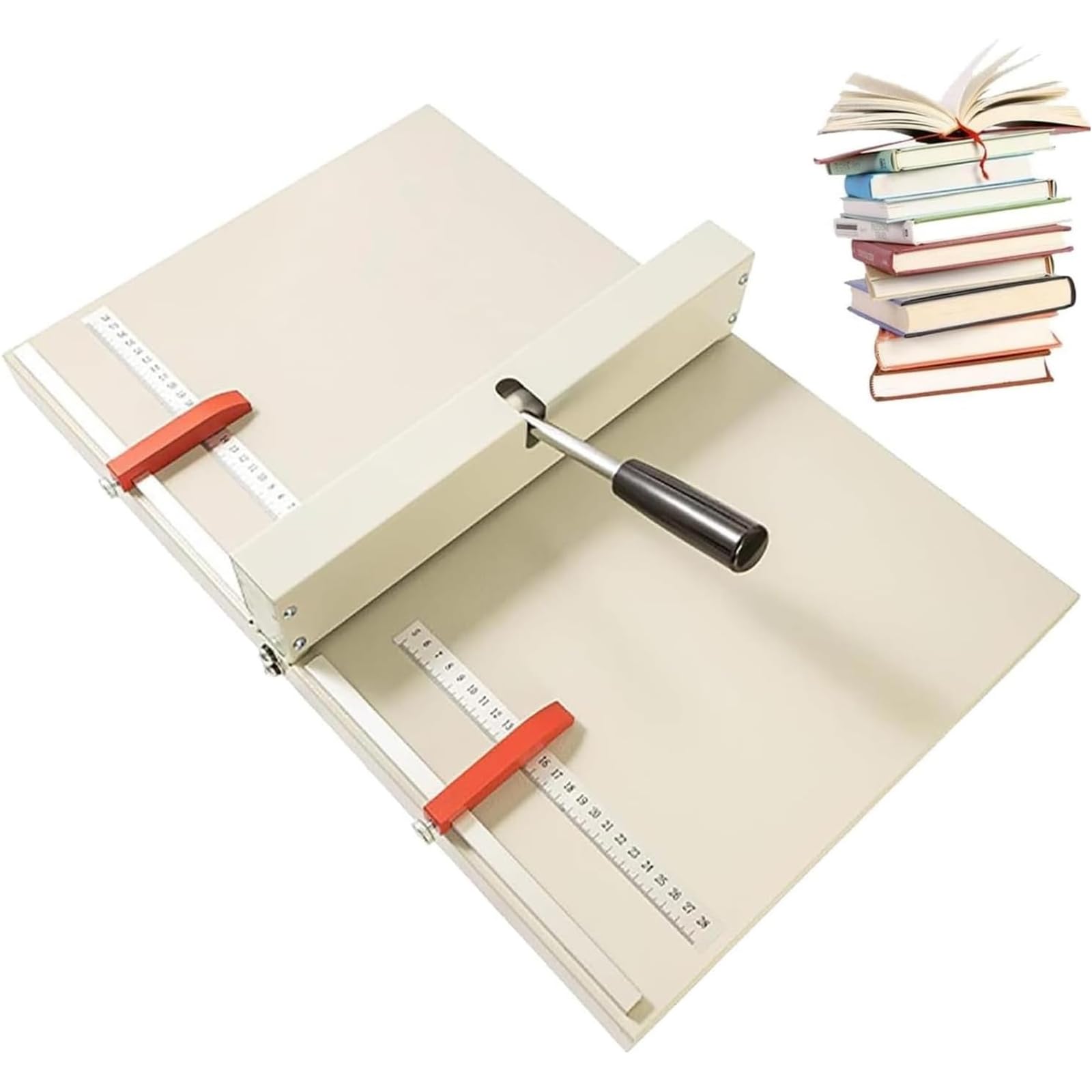 Raineuse Manuelle avec 2 Déflecteurs De Positionnement, Largeur d'alimentation : 35 cm, Épaisseur d'alimentation : 5 mm, Graduation Claire, pour Cartes Et Photos